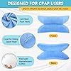 Zelen CPAP Pillow for Side Sleepers CPAP Nasal Pillows for Back Stomach Sleeper CPAP Side Pillow Mask for CPAP Users Neck Support Cervical Pillow for Sleeping Reduce Mask Pressure & Air Leaks