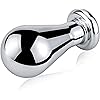 Stainless Steel Big Anal Plug Bulb Shape Jewelry Butt Plug Trainer Set Anal Massager Sex Toy for Men Women L