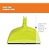 Casabella Basics 2-Piece Angled Broom and Dustpan Cleaning Set, SilverGreen