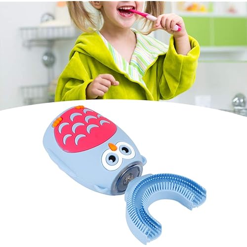 Okuyonic 360 Degrees, Cute Cartoon Shape Automatic Toothbrush Toothbrush Whitening Toothbrush Bathroom for Home