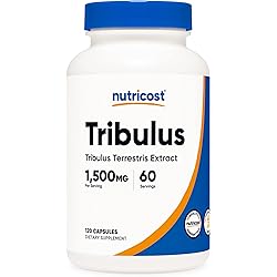 Nutricost Tribulus Terrestris Extract 1500mg, 120 Capsules - 60 Servings 750mg Per Cap, Non GMO & Gluten Free
