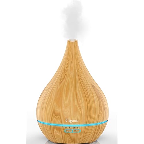 Cliganic Organic Aromatherapy Set Top 8 with Diffuser