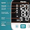 Meraw Bluetooth Blood Pressure Machine, High Accuracy Blood Pressure Cuff Arm 8.7-16.5' with Irregular Heartbeat Monitoring, Unlimited Memories in APP, 4 AAA Batteries