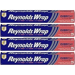 Reynolds Wrap Aluminum Foil 75 sq ft Pack of 4