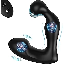 Booty Shaking Anal Vibrator - SEXY SLAVE Mason, Quiet Prostate Massager with Remote, 7 Frequencies to Stimulate Prostate & Perineum, Waterproof Butt Plug Adult Sex Toys for Men, Women