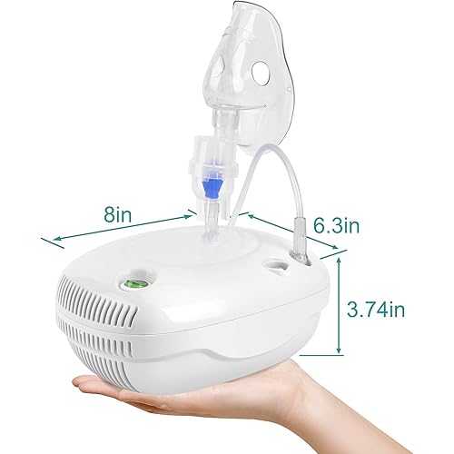 Portable Nebuliser - Handheld Jet Atomizer Machine for Home Daily Use, Ultrasonic Nebuliser Personal Inhalers for Breathing Problems