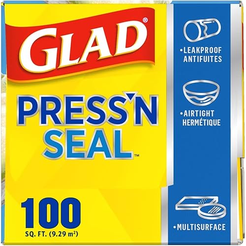 Glad® Press'n Seal® Plastic Food Wrap - 100 Square Foot Roll - 3 Pack Package May Vary