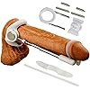 Penis-Extender-Stretcher, Penis-Enlargement, Sex-Products-for-Adult-Couples, Sex-Toys for Men, pens-Extender-for-Men - Adjustable Stretch Length - Made of Plastic and Stainless Steel, White