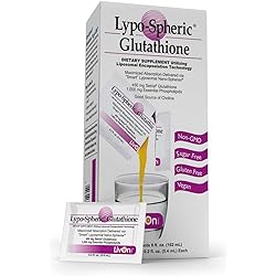 Lypo–Spheric Glutathione - 30 Packets – 450 mg Glutathione Per Packet – Liposome Encapsulated for Improved Absorption – Professionally Formulated, 100% Non–GMO