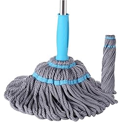 Professional Plus Microfiber Twist Mop Keeps Hands Dry with This Sturdy Mop,#B4