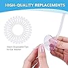 30PCS Ear Washer Disposable Tips, OOCOME Elephant Ear Replacement Tips Disposable Replacement Tip Tubes for Ear Wax Remover, Disposable Cleaning Tips for Ear Washer Bottle System