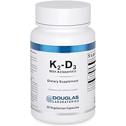 Douglas Laboratories K2-D3 with Astaxanthin | Antioxidant Support for Bones, Immune Function, and Vascular Health | 30 Capsules