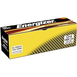Energizer Industrial EN95 size D alkaline batteries: 24 count