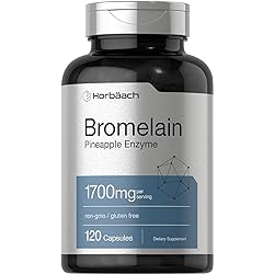 Bromelain 1700 mg | 120 Capsules | Supports Digestive Health | Pineapple Enzyme Supplement | Non-GMO, Gluten Free | by Horbaach