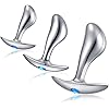 Anal Plugs Luxury Jewelry 3pcs Trainer Kit Butt Plugs with Flared Base Prostate Massage Stimulation Sex Toys for Women Men Beginner