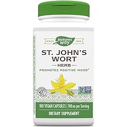 Nature's Way Premium Herbal St. John’s Wort Herb, 700 mg per serving, 180 VCaps