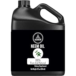 Naturevibe Botanicals Organic Neem Oil, 32 Ounces | Azadirachta Indica | 100% Pure and Natural Neem Oil
