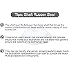 Upgraded Toothbrush Waterproof Shaft Rubber Seal Replacement Parts Compatible with Philips HX751v HX6810 HX9690 HX9957 HX6836 HX992B HX993W Series Electric Toothbrush