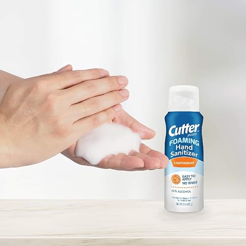 Cutter HG-96966 Foaming Hand Sanitizer, 3 Ounce, Travel Size Antiseptic Solution