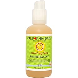 California Baby Plant-Based Natural Bug Repellant Spray 6.5 fl. oz. Skin Safe, Plant-Based Formula for Babies, Toddlers, Kids | Outdoor Protection from Mosquitoes 1 Pack