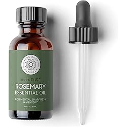 100% Pure Rosemary Essential Oil, Rosemary Oil for Hair Growth and Aromatherapy, 1 Fl. Oz. by Pure Body Naturals