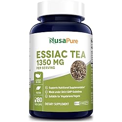 Essiac Tea 1350 mg 180 Veggie Caps Vegetarian, Non-GMO & Gluten-Free