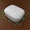 Universal Small Hearing Aid Case with Silicone Lining BTE Storage Case White