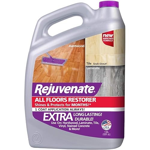 Rejuvenate All Floors Restorer and Polish Fills in Scratches Protects & Restores Shine No Sanding Required 128 oz