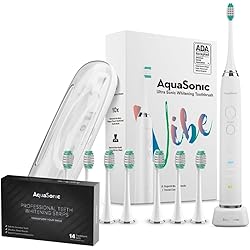 Aquasonic Vibe Series Ultra Whitening Toothbrush | Aquasonic Teeth Whitening Strips