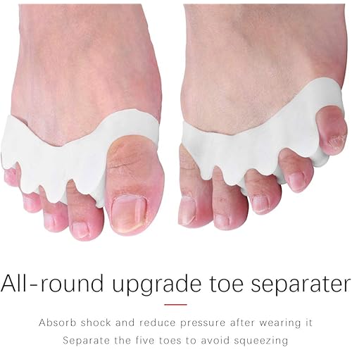 AMONIDA Toe Straightener, Bunion Toe Corrector, Soft & Breathable for Foot Alignment Knock Knee Pain Bow Legs Men Women