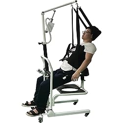 XUETAO Patient Lift Electric for Home, Safe and Easy Full Body Patient Transfer Lifts for Home Use and Facilities - Floor,Bed,Toilet and Chair Lifting, Battery-PoweredLoad 330 lb