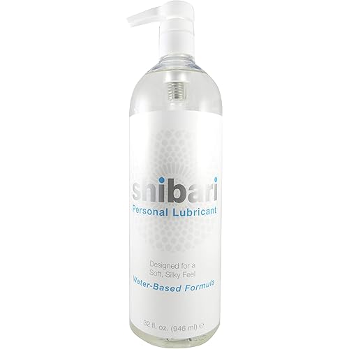 Shibari Water Based Intimate Lubricant with Pump, 32 Ounce