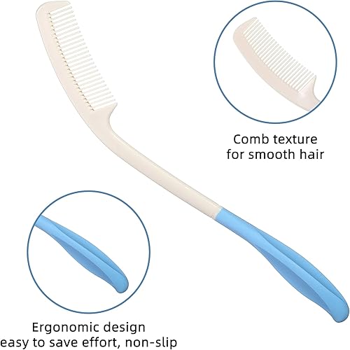 15" Long Reach,Long Handle Soft Comb Beauty Hair Applicable to elderly and hand-disabled people inconvenient upper limb activities
