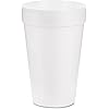 Dart Container Corp. 16J16 Foam Cups, 16 oz., White Pack of 1000