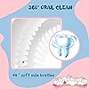 6 Pieces Kids U Shaped Toothbrush with Silicone Brush Head Manual U-Type Toothbrush Whole Mouth Toothbrush with Handle 360 Degree Teeth Cleaning Brush Oral Training Toothbrush for Children Ages 2-6
