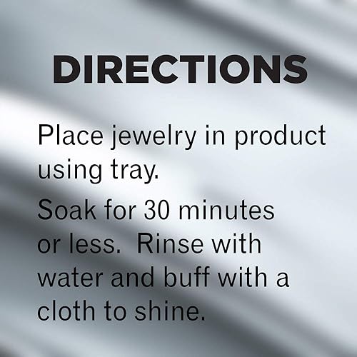 Weiman Jewelry Cleaner Liquid with Polishing Cloth – Restores Shine and Brilliance to Gold, Diamond, Platinum Jewelry and Precious Stones – 7 Ounce - Not Intended for Silver