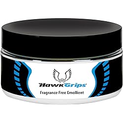 HawkGrips Massage Cream Emollient - Oil-Based Deep & Soft Tissue Application, Physical Body & Muscle Therapy, Safe & Clean Ingredients, Use with Hands & Tools - Unscented, Single Jar 8oz