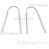 AAProTools Set Of 2 Tongue Cleaner Tongue Scraper Surgicl Grade Stainless Steel Tongue Brush Dental Kit Professional Stainless Steel Eliminate Bad Breath With Tongue Sweeper Non-Synthetic Grip A Qual