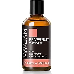 Grapefruit Essential Oil, MAYJAM 100ML Grapefruit Oil with Nice Box for Diffusers for Home, Aromatherapy, Soap Making, Candle Making, 3.38fl.ozBottle
