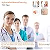 Hydrocolloid Bandage, Hydrocolloid Wound Dressing Thin Type 4'' x 4'' for Light Exudate Wound, Pressure Ulcer, Bed Sore, Surgical Wound,Superficial Wound, 10 Pack by EalionMed