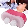 Snore Stopper Accessories, Nose Vents Plugs Reusable Environmental Humanized Anti Snoring Plugs Automatic for Human BodyEnglish-LF-01 red