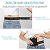 2 Pack] Peritoneal Dialysis Belt Comfortable Cotton PD Catheter G-Tube Feeding Tube Peg Holder Dialysis Accessories for Stomach Women Men Adults Black