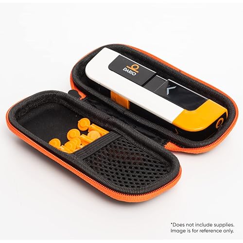 DARIO Diabetes Travel Case Bag – For Glucose Monitor Kit & Other Diabetic Supplies Small, Black