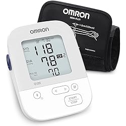 OMRON Silver Blood Pressure Monitor, Upper Arm Cuff, Digital Bluetooth Blood Pressure Machine, Stores Up To 80 Readings
