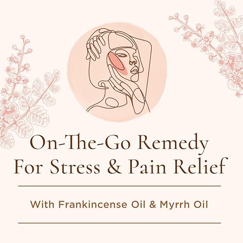 Gya Labs Frankincense & Myrrh Essential Oil Roll-On 10ml - Deep, Earthy Scent