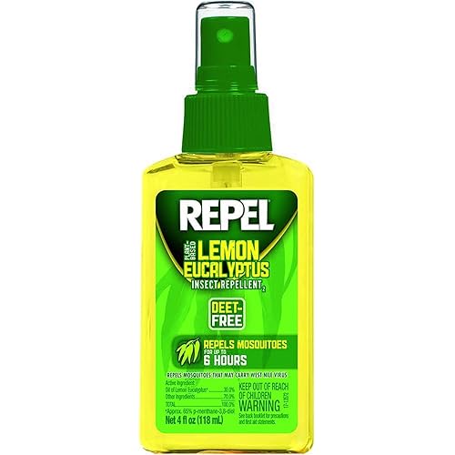 Repel Lemon Eucalyptus Natural Insect Repellent, 4-Ounce Pump Spray, Pack of 4