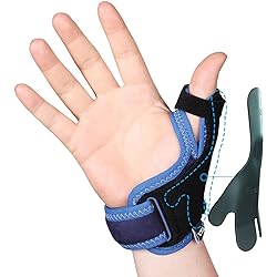 VELPEAU Thumb Support Brace - CMC Joint Thumb Spica Splint for Pain Relief, Arthritis, Tendonitis, Sprains, Strains, Carpal Tunnel & Trigger Thumb Immobilizer, Wrist Strap, Left or Right Hands Medium