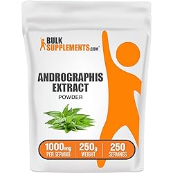 BULKSUPPLEMENTS.COM Andrographis Extract Powder - Andrographis Paniculata - Herbal Supplement - Immune Support Supplement - 1000mg per Serving, 250 Servings 250 Grams - 8.8 oz
