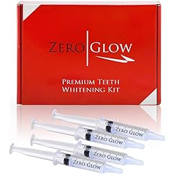 Zero Glow Teeth Whitening Gel Refill 4X Syringes 44% Carbamide Peroxide