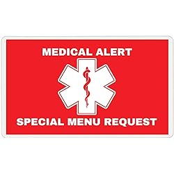 Signed Weight Loss Surgery WLS Cards 2-Pack - The Essential Dining Companion for Bariatric Patients wls-100-v2 Red
